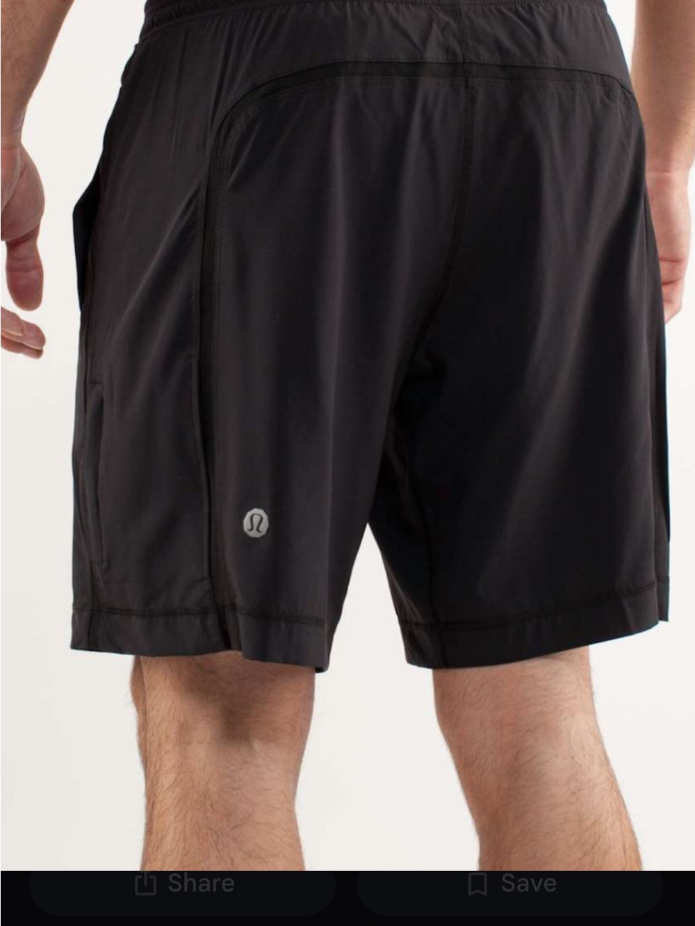 lululemon athletica Men's Olive Athletic Shorts with Reflective Logo